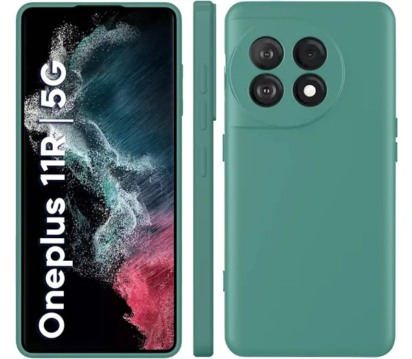 Oneplus_11R_5G_Green_Silicone_Protective_Back_Case_Cover