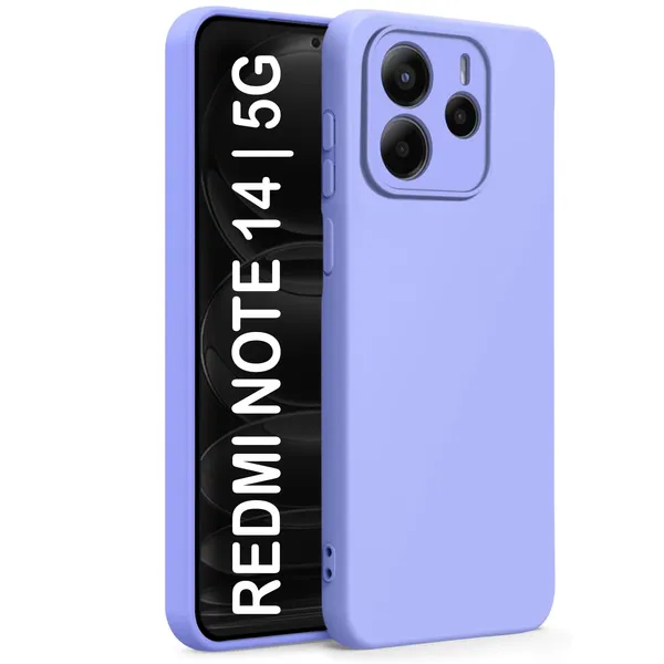 TRUEUPGRADE_Compatible_with_Mi_Redmi_Note_14_5G_Back_Cover_Case,_Liquid_Silicone_Cover,_Full_Body_Protective_Cover,_Shockproof,_Anti-Scratch_Soft_Microfiber_Lining_-_Purple