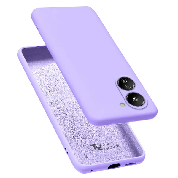 TRUEUPGRADE_Liquid_Silicone_Designed_Back_Case_Cover_for_Mi_Redmi_13C_4G_/_Poco_C65_|_Microfiber_Inside,_Full_Protection_|_Bumper_Back_Cover_Case_for_Mi_Redmi_13C_4G_/_Poco_C65_-_Light_Purple