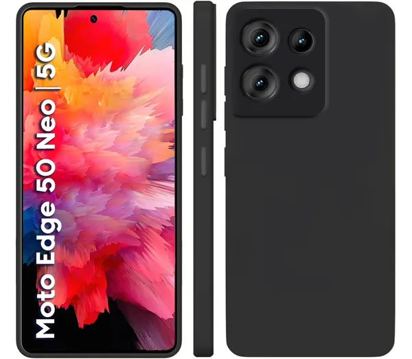 TRUEUPGRADE_Liquid_Silicone_Designed_Back_Case_Cover_for_Motorola_Moto_Edge_50_Neo_5G_|_Microfiber_Inside,_Full_Protection_|_Bumper_Back_Cover_Case_for_Motorola_Moto_Edge_50_Neo_5G_-_Black