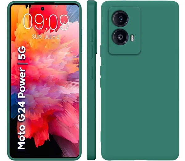 Motorola_Moto_G24_Power_Green_Silicone_Protective_Back_Case_Cover