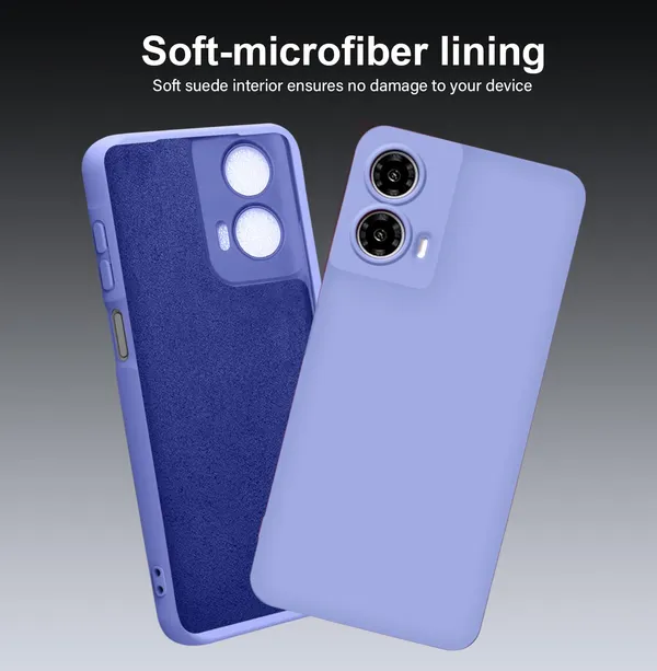 TRUEUPGRADE_Liquid_Silicone_Designed_Back_Case_Cover_for_Motorola_Moto_G35_5G_|_Microfiber_Inside,_Full_Protection_|_Bumper_Back_Cover_Case_for_Motorola_Moto_G35_5G_Purple