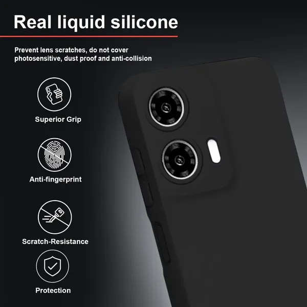 TRUEUPGRADE_Compatible_with_Motorola_Moto_G35_5G_Back_Cover_Case,_Liquid_Silicone_Cover,_Full_Body_Protective_Cover,_Shockproof,_Anti-Scratch_Soft_Microfiber_Lining_-_Black