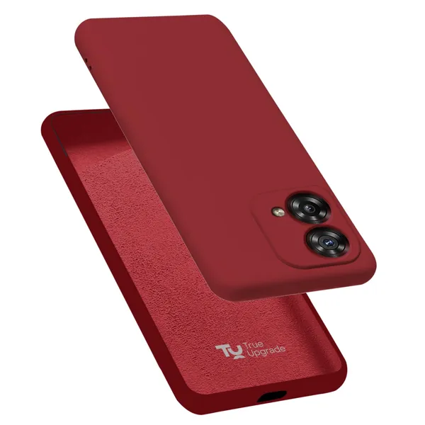 TRUEUPGRADE_Liquid_Silicone_Designed_Back_Case_Cover_for_Motorola_Moto_G84_5G_|_Microfiber_Inside,_Full_Protection_|_Bumper_Back_Cover_Case_for_Motorola_Moto_G84_5G_-_Wine