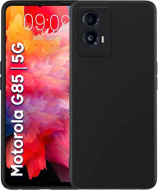 Motorola_Moto_G85_5G_Black_Silicone_Protective_Back_Case_Cover