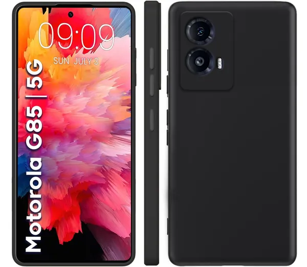 Motorola_Moto_G85_5G_Black_Silicone_Protective_Back_Case_Cover