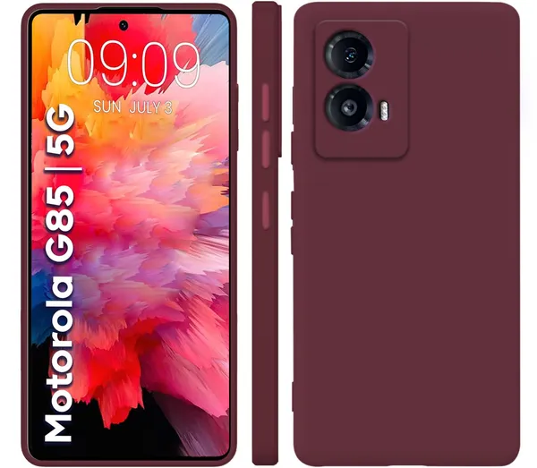 Motorola_Moto_G85_5G_Wine_Silicone_Protective_Back_Case_Cover