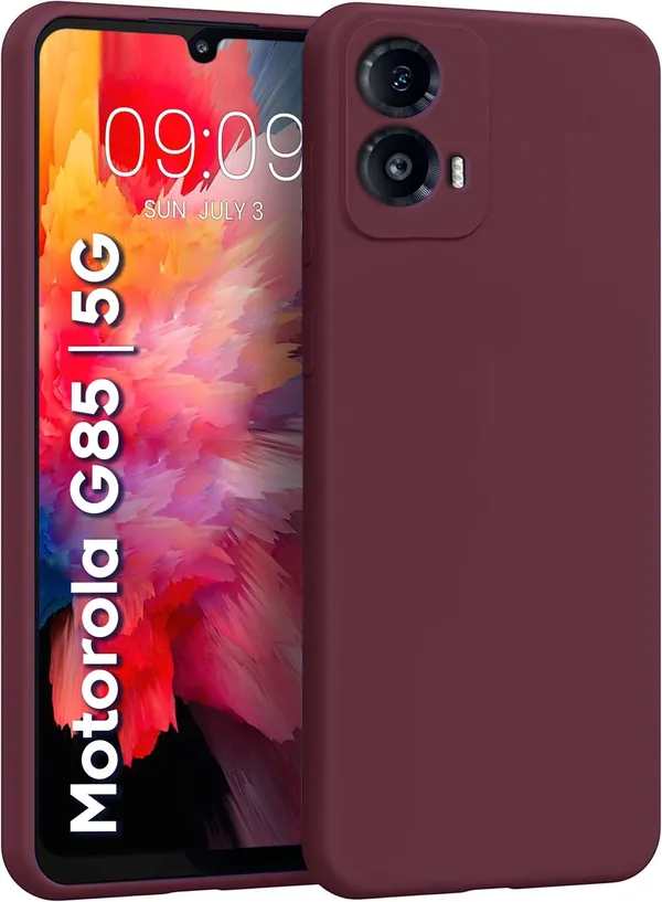 Motorola_Moto_G85_5G_Wine_Silicone_Protective_Back_Case_Cover