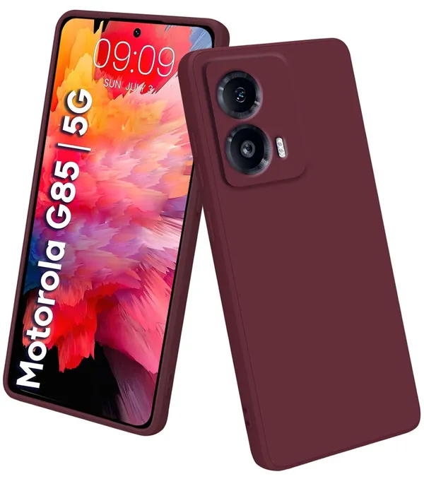 Motorola_Moto_G85_5G_Wine_Silicone_Protective_Back_Case_Cover