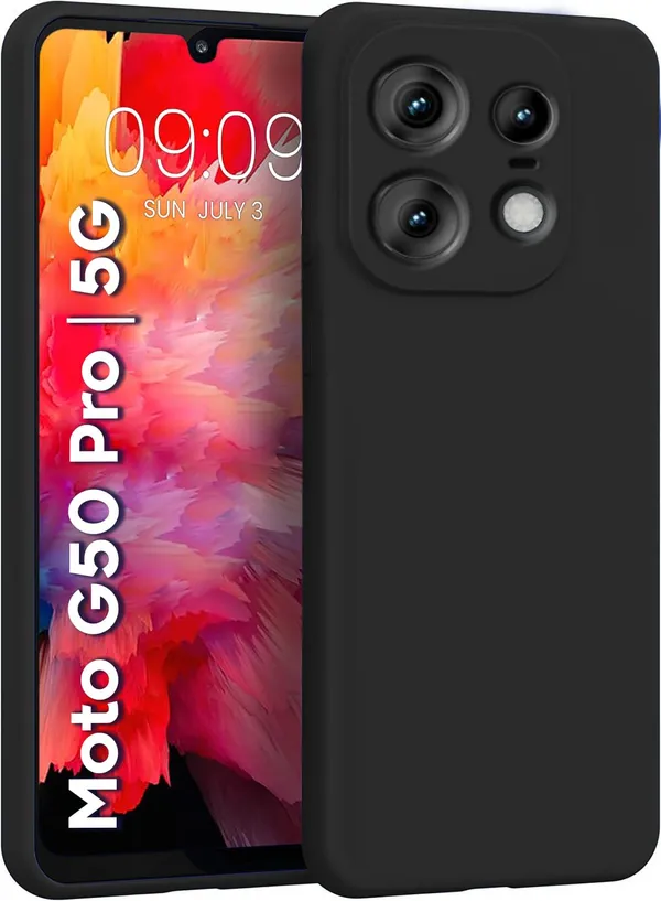 TRUEUPGRADE_Liquid_Silicone_Designed_Back_Case_Cover_for_Motorola_Moto_Edge_50_Pro_5G_|_Microfiber_Inside,_Full_Protection_|_Bumper_Back_Cover_Case_for_Motorola_Moto_Edge_50_Pro_5G_-_Black