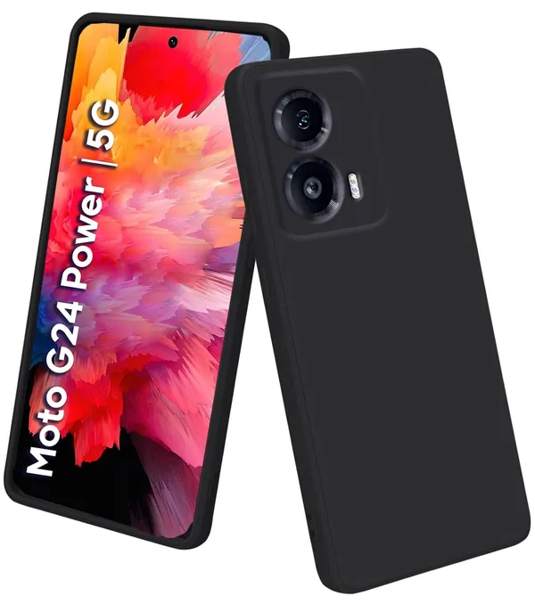 Motorola_Moto_G24_Power_Black_Silicone_Protective_Back_Case_Cover