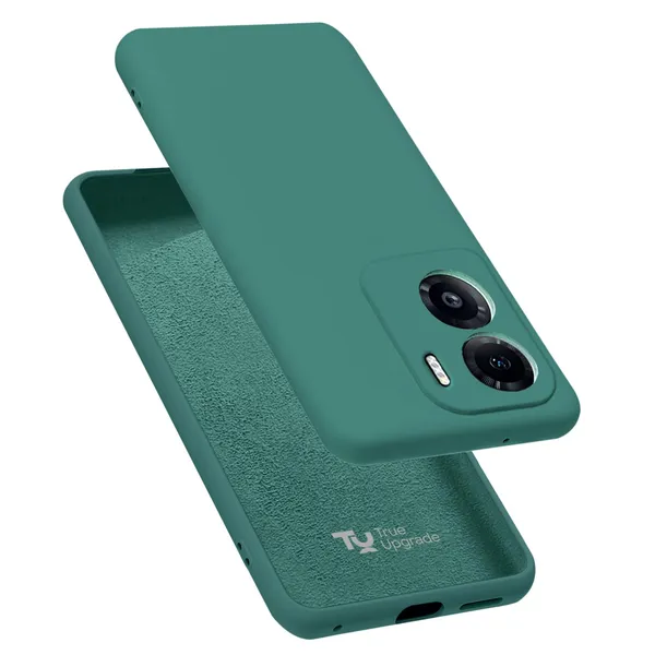 TRUEUPGRADE_Liquid_Silicone_Designed_Back_Case_Cover_for_Motorola_G34_5G_|_Microfiber_Inside_|_Bumper_Back_Cover_Case_for_Motorola_G34_5G_-_Green