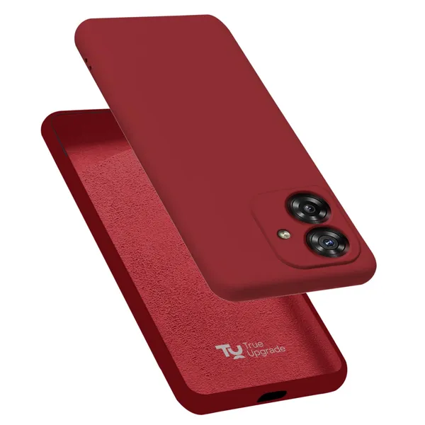 TRUEUPGRADE_Liquid_Silicone_Designed_Back_Case_Cover_for_Motorola_Moto_G54_5G_/_G64_5G_|_Microfiber_Inside,_Full_Protection_|_Bumper_Back_Cover_Case_for_Motorola_Moto_G54_5G_/_G64_5G_-_Wine
