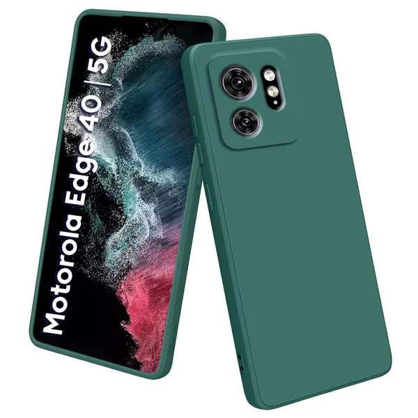 TRUEUPGRADE_Liquid_Silicone_Designed_Back_Case_Cover_for_Motorola_Moto_Edge_40_5G_|_Microfiber_Inside_|_Bumper_Back_Cover_Case_for_Motorola_Moto_Edge_40_5G_-_Green