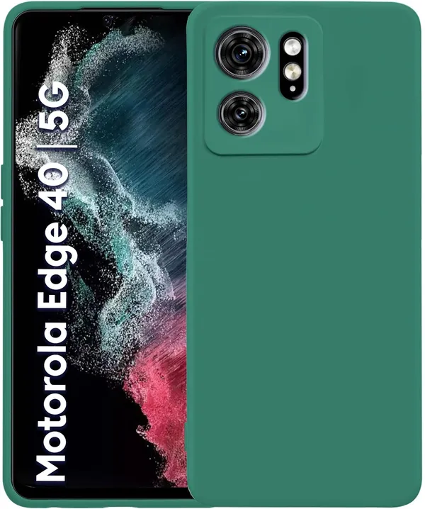 TRUEUPGRADE_Liquid_Silicone_Designed_Back_Case_Cover_for_Motorola_Moto_Edge_40_5G_|_Microfiber_Inside_|_Bumper_Back_Cover_Case_for_Motorola_Moto_Edge_40_5G_-_Green