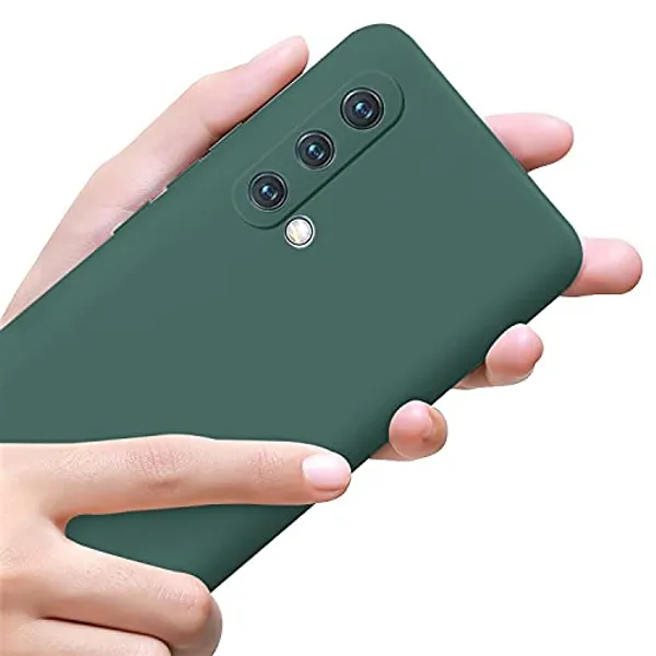 TRUEUPGRADE_Liquid_Silicone_Back_Cover_Case_Compatible_with_OnePlus_Nord_CE_5G_2021_(Green)