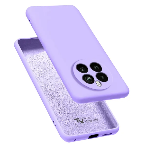 TRUEUPGRADE_Compatible_with_Realme_12_Plus_5G_/_Realme_P1_/_Narzo_70_/_Narzo_70_Pro_Back_Cover_Case,_Liquid_Silicone_Cover,_Full_Body_Protective_Cover_-_Purple