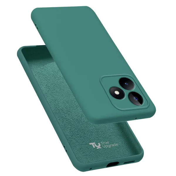 TRUEUPGRADE_Liquid_Silicone_Designed_Back_Case_Cover_for_Realme_Narzo_N53_|_Microfiber_Inside_|_Bumper_Back_Cover_Case_for_Realme_Narzo_N53_-_Green