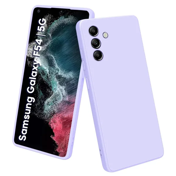 TRUEUPGRADE_Liquid_Silicone_Designed_Back_Case_Cover_for_Realme_Narzo_N53_|_Microfiber_Inside_|_Bumper_Back_Cover_Case_for_Realme_Narzo_N53_-_Light_Purple