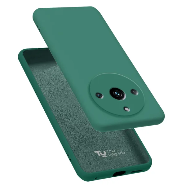 TRUEUPGRADE_Compatible_with_Realme_Narzo_60_5G_5G_Back_Cover_Case,_Liquid_Silicone_Cover,_Full_Body_Protective_Cover,_Shockproof,_Slim_Phone_Cover,_Anti-Scratch_Soft_Microfiber_Lining_-_Green