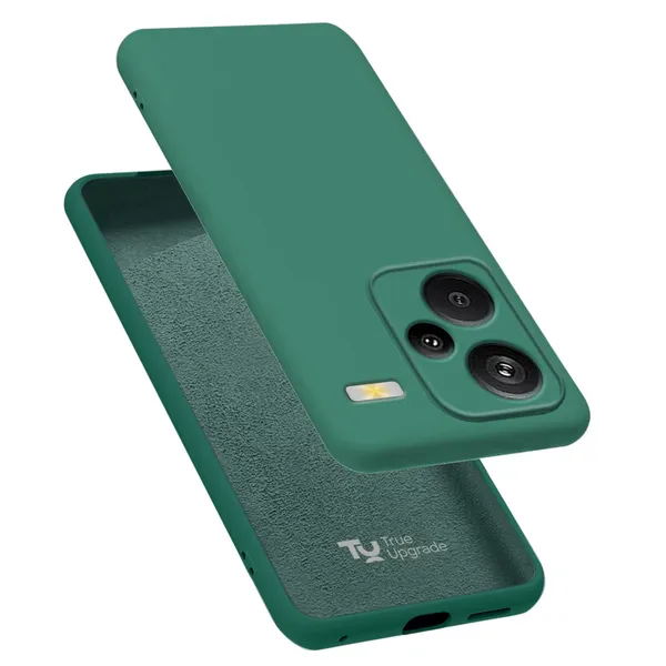TRUEUPGRADE_Compatible_with_Mi_Redmi_Note_13_Pro_Plus_5G_Back_Cover_Case,_Liquid_Silicone_Cover,_Full_Body_Protective_Cover,_Shockproof,_Slim_Phone_Cover,_Anti-Scratch_Soft_Microfiber_Lining_-_Green