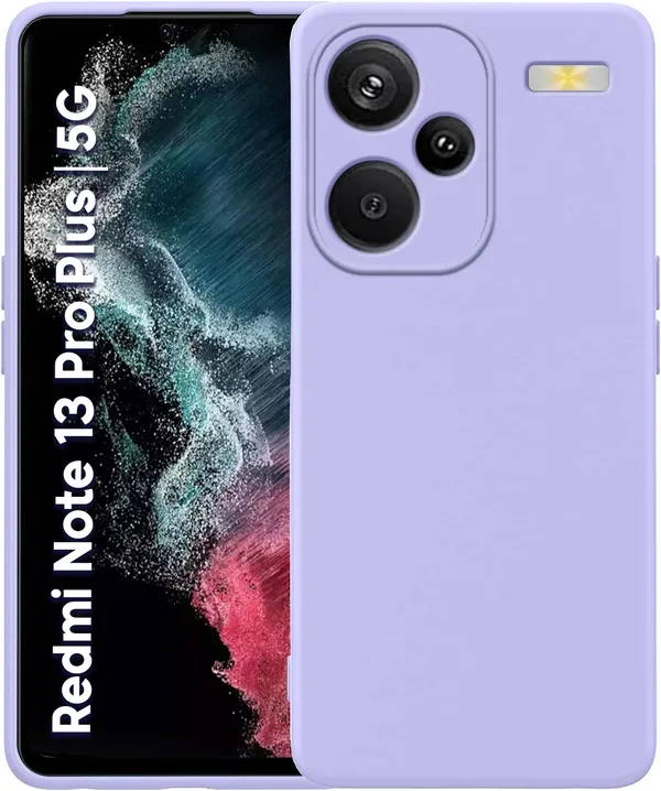 TRUEUPGRADE_Compatible_with_Mi_Redmi_Note_13_Pro_Plus_5G_Back_Cover_Case,_Liquid_Silicone_Cover,_Full_Body_Protective_Cover,_Shockproof,_Slim_Phone_Cover,_Anti-Scratch_Soft_Microfiber_Lining_-_Purple