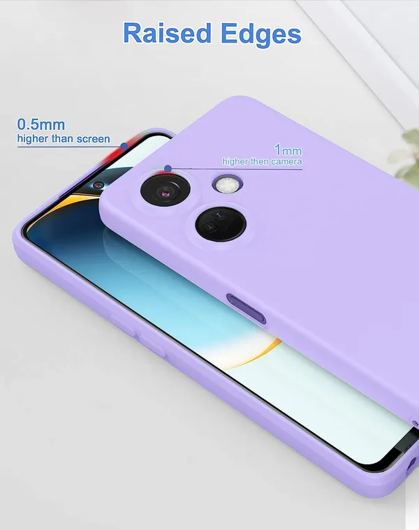 TRUEUPGRADE_Liquid_Silicone_Designed_Back_Case_Cover_for_OnePlus_Nord_CE_3_5G_|_Microfiber_Inside_|_Bumper_Back_Cover_Case_for_OnePlus_Nord_CE_3_5G_-_Light_Purple
