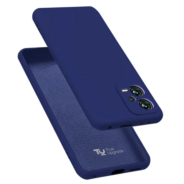 TRUEUPGRADE_Liquid_Silicone_Designed_Back_Case_Cover_for_Mi_Redmi_Note_12_5G_/_Poco_X5_5G_|_Microfiber_Inside_|_Bumper_Back_Cover_Case_for_Mi_Redmi_Note_12_5G_/_Poco_X5_5G_-_Blue