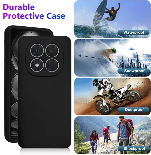 TRUEUPGRADE_Compatible_with_Mi_Redmi_Note_14_Pro_/_14_Pro_Plus_5G_Back_Cover_Case,_Liquid_Silicone_Cover,_Full_Body_Protective_Cover,_Shockproof,_Anti-Scratch_Soft_Microfiber_Lining_-_Black