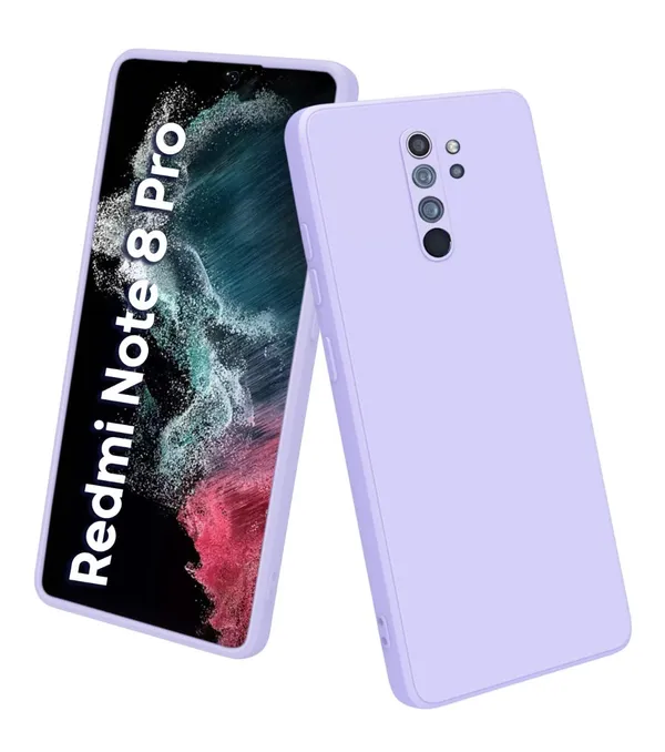 TRUEUPGRADE_Liquid_Silicone_Back_Cover_Case_for_Xiaomi_Redmi_Note_8_Pro|_Microfiber_Inside_|_360_Degree_Protection_Back_Cover_Case_for_Xiaomi_Redmi_Note_8_Pro_-_Purple