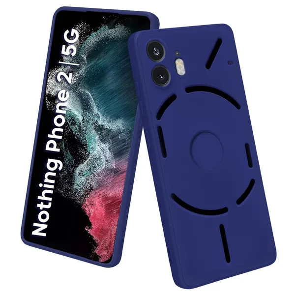 TRUEUPGRADE_Compatible_with_Nothing_Phone_2_5G_Cover,_Liquid_Silicone_Cover,_Full_Body_Protective_Cover,_Shockproof,_Slim_Phone_Cover,_Anti-Scratch_Soft_Microfiber_Lining_-_Blue