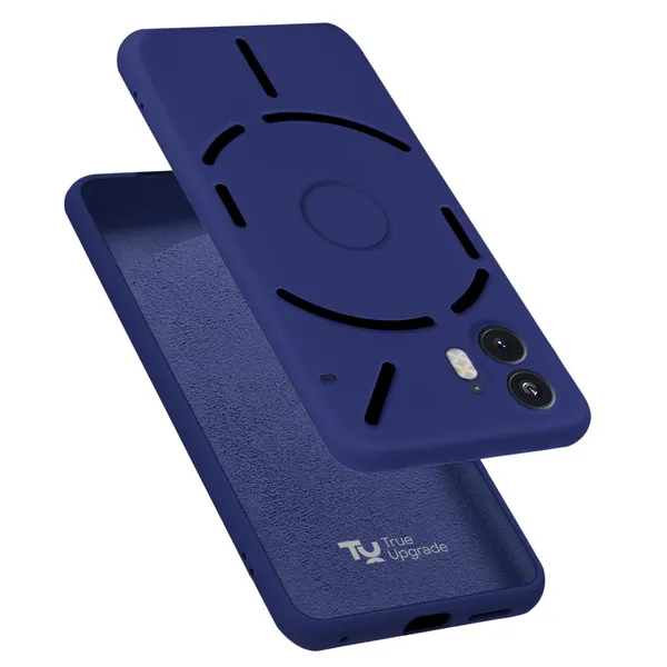TRUEUPGRADE_Compatible_with_Nothing_Phone_2_5G_Cover,_Liquid_Silicone_Cover,_Full_Body_Protective_Cover,_Shockproof,_Slim_Phone_Cover,_Anti-Scratch_Soft_Microfiber_Lining_-_Blue