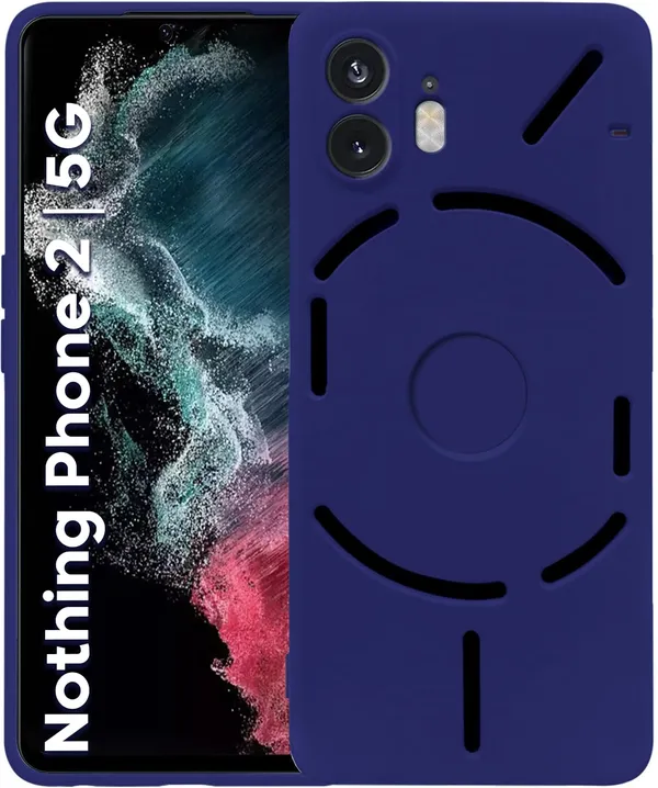 TRUEUPGRADE_Compatible_with_Nothing_Phone_2_5G_Cover,_Liquid_Silicone_Cover,_Full_Body_Protective_Cover,_Shockproof,_Slim_Phone_Cover,_Anti-Scratch_Soft_Microfiber_Lining_-_Blue