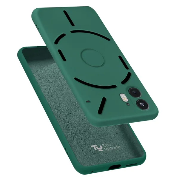 TRUEUPGRADE_Compatible_with_Nothing_Phone_2_5G_Cover,_Liquid_Silicone_Cover,_Full_Body_Protective_Cover,_Shockproof,_Slim_Phone_Cover,_Anti-Scratch_Soft_Microfiber_Lining_-_Green