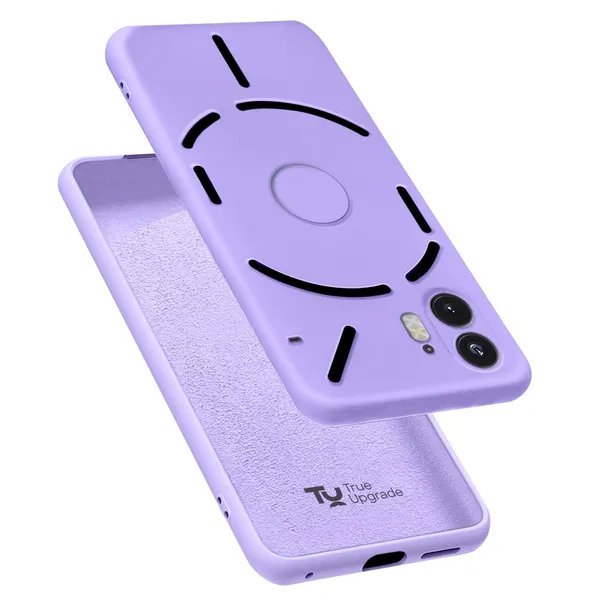 TRUEUPGRADE_Compatible_with_Nothing_Phone_2_5G_Cover,_Liquid_Silicone_Cover,_Full_Body_Protective_Cover,_Shockproof,_Slim_Phone_Cover,_Anti-Scratch_Soft_Microfiber_Lining_-_Light_Purple
