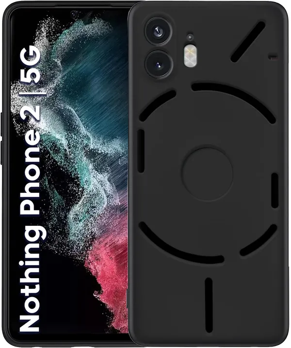 TRUEUPGRADE_Liquid_Silicone_Designed_Back_Case_Cover_for_Nothing_Phone_2_5G_|_Microfiber_Inside_|_Bumper_Back_Cover_Case_for_Nothing_Phone_2_5G_-_Black