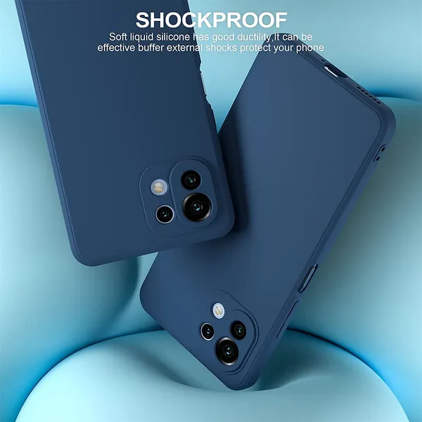 Xiaomi_Mi_11_Lite_Blue_Plastic_Protective_Back_Case_Cover
