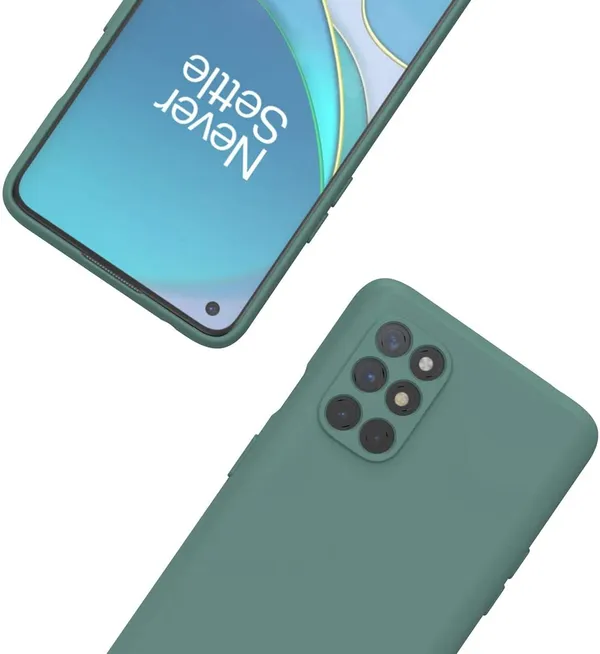 Oneplus_9R_Green_Silicone_Protective_Back_Case_Cover