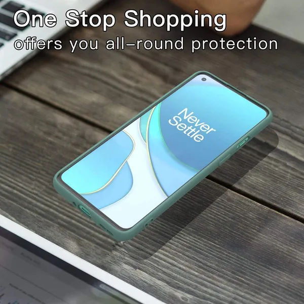 Oneplus_9R_Green_Silicone_Protective_Back_Case_Cover
