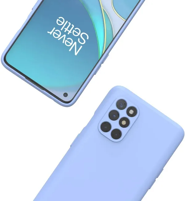 TRUEUPGRADE_Soft_Silicone_Slim_Matte_Liquid_Silicone_TPU_|_Shockproof_Slim_Back_Cover_Case_for_OnePlus_9R_(Purple)