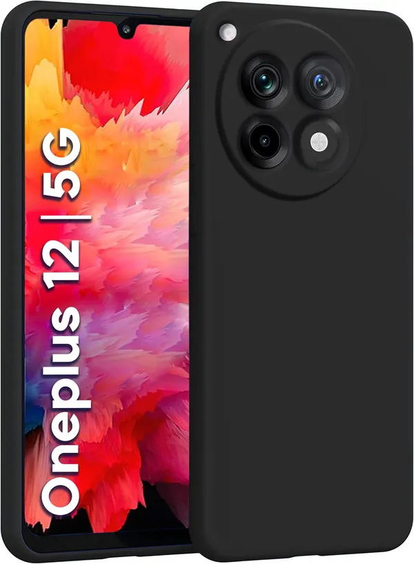 Iqoo_Neo_9_Pro_5G_Black_Silicone_Protective_Back_Case_Cover