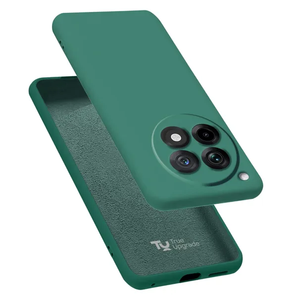 TRUEUPGRADE_Liquid_Silicone_Designed_Back_Case_Cover_for_OnePlus_12_5G_|_Microfiber_Inside,_Full_Protection_|_Bumper_Back_Cover_Case_for_OnePlus_12_5G_-_Green
