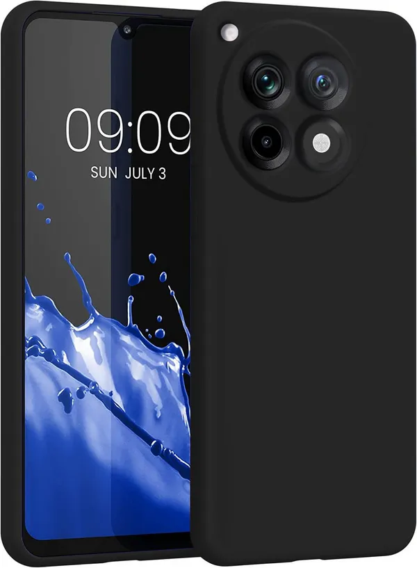 TRUEUPGRADE_Liquid_Silicone_Designed_Back_Case_Cover_for_OnePlus_12R_5G_|_Microfiber_Inside,_Full_Protection_|_Bumper_Back_Cover_Case_for_OnePlus_12R_5G_-_Black