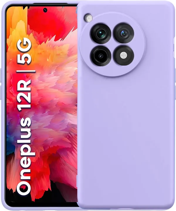 Oneplus_12R_5G_Purple_Silicone_Protective_Back_Case_Cover