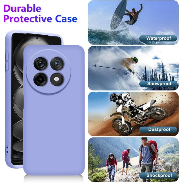 TRUEUPGRADE_Liquid_Silicone_Designed_Back_Case_Cover_for_OnePlus_13R_5G_|_Microfiber_Inside,_Full_Protection_|_Bumper_Back_Cover_Case_for_OnePlus_13R_5G_Purple