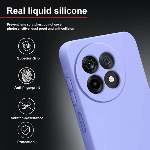 TRUEUPGRADE_Liquid_Silicone_Designed_Back_Case_Cover_for_OnePlus_13R_5G_|_Microfiber_Inside,_Full_Protection_|_Bumper_Back_Cover_Case_for_OnePlus_13R_5G_Purple