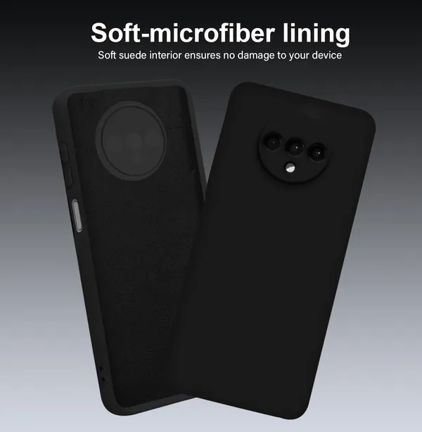 TRUEUPGRADE_Compatible_with_OnePlus_7T_Back_Cover_Case,_Liquid_Silicone_Cover,_Full_Body_Protective_Cover,_Shockproof,_Anti-Scratch_Soft_Microfiber_Lining_-_Black