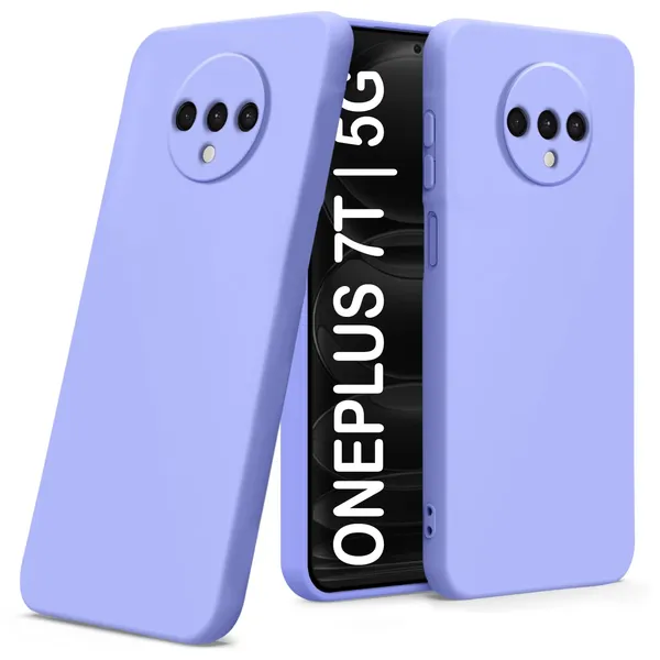 TRUEUPGRADE_Compatible_with_OnePlus_7T_Back_Cover_Case,_Liquid_Silicone_Cover,_Full_Body_Protective_Cover,_Shockproof,_Anti-Scratch_Soft_Microfiber_Lining_-_Purple