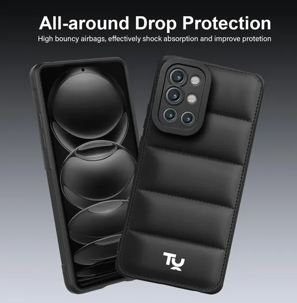TRUEUPGRADE_Back_Case_Cover_for_OnePlus_9R_5G_|_Compatible_for_OnePlus_9R_5G_Back_Case_Cover_|_Puff_Case_with_Camera_Protection_|Black
