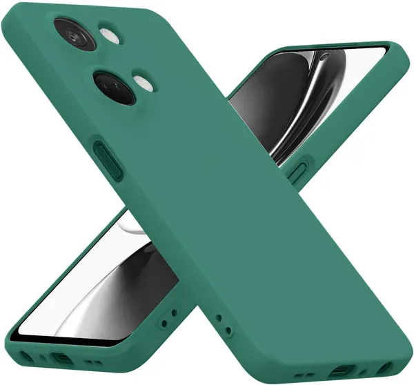 TRUEUPGRADE_Compatible_with_OnePlus_Nord_3_5G_Case,_Liquid_Silicone_Case,_Full_Body_Protective_Cover,_Shockproof,_Slim_Phone_Case,_Anti-Scratch_Soft_Microfiber_Lining_-_Green